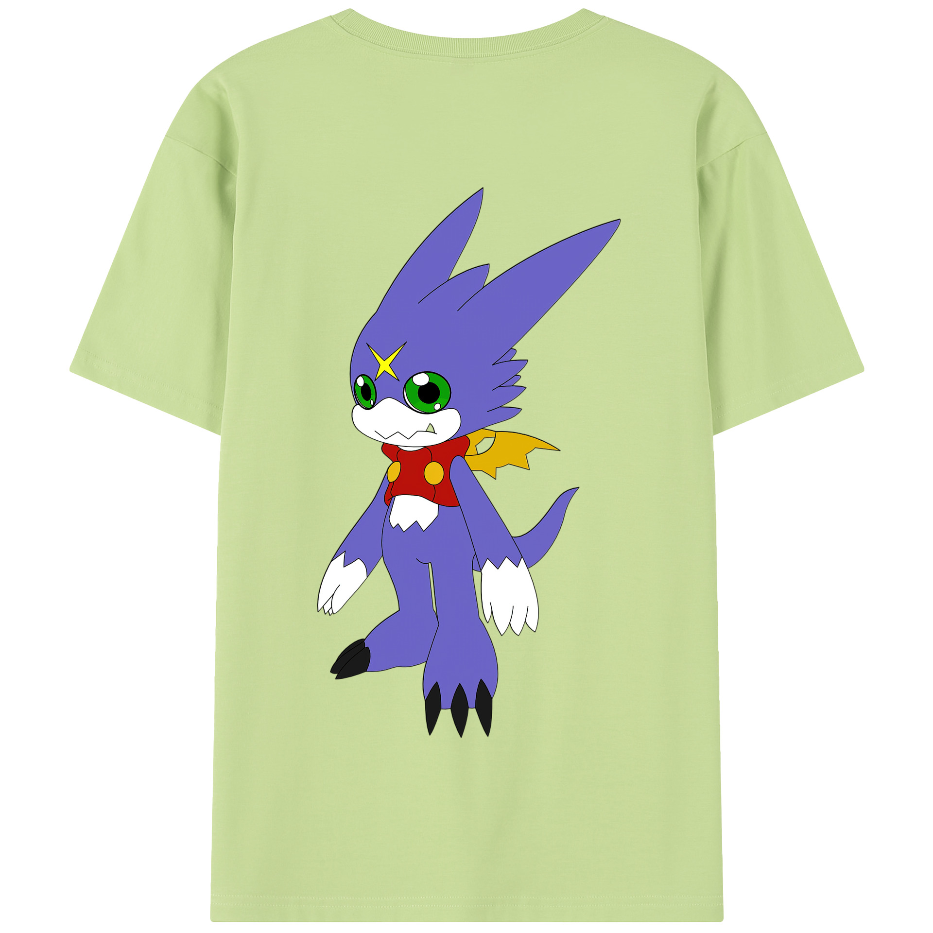 （画像用） Digimon デジタルモンスター/デジモン 綿100％半袖Tシャツ（背面プリント）